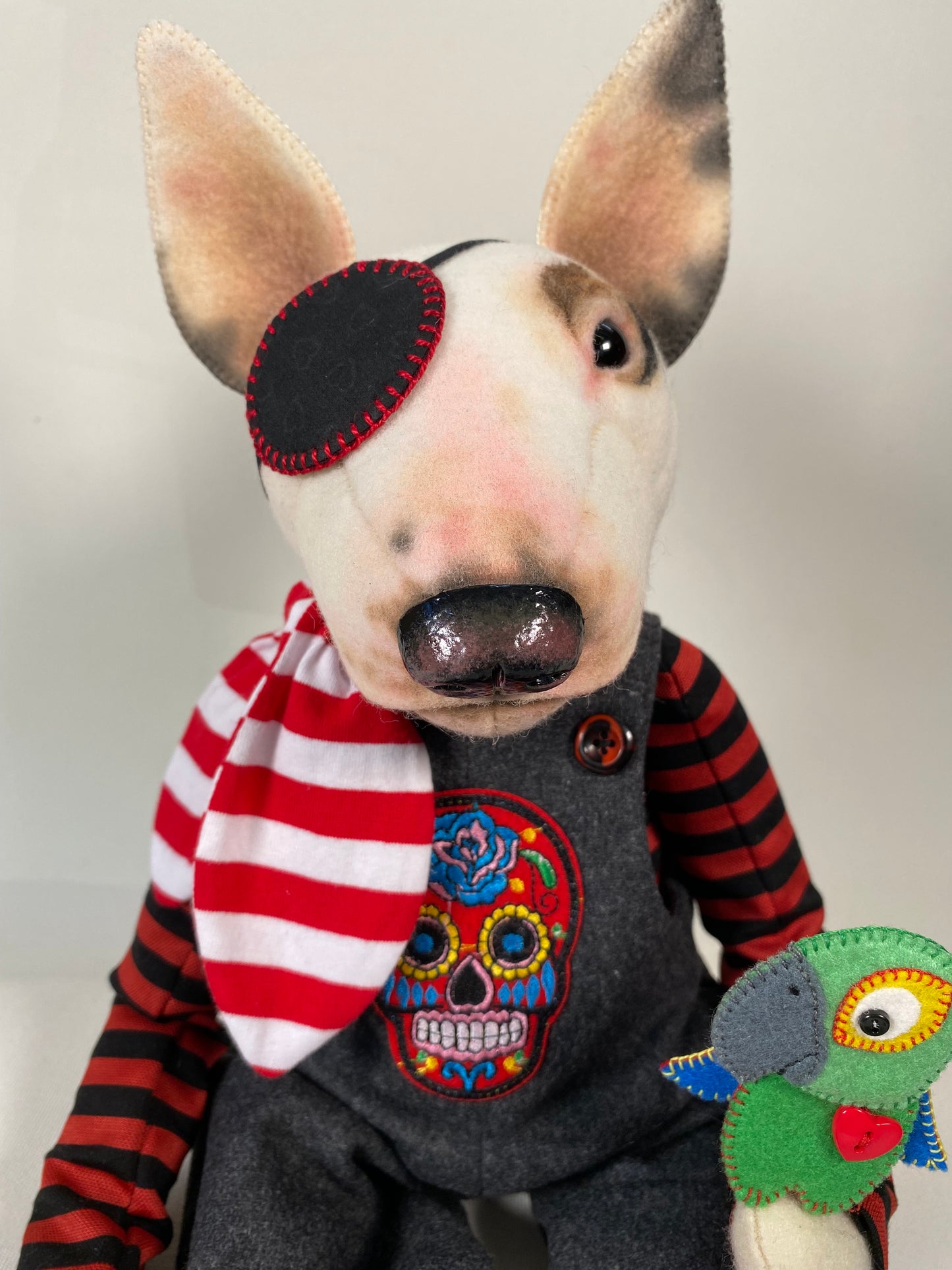 Bull Terrier "Pirate"  PDF Pattern  Approx 30cm Seated