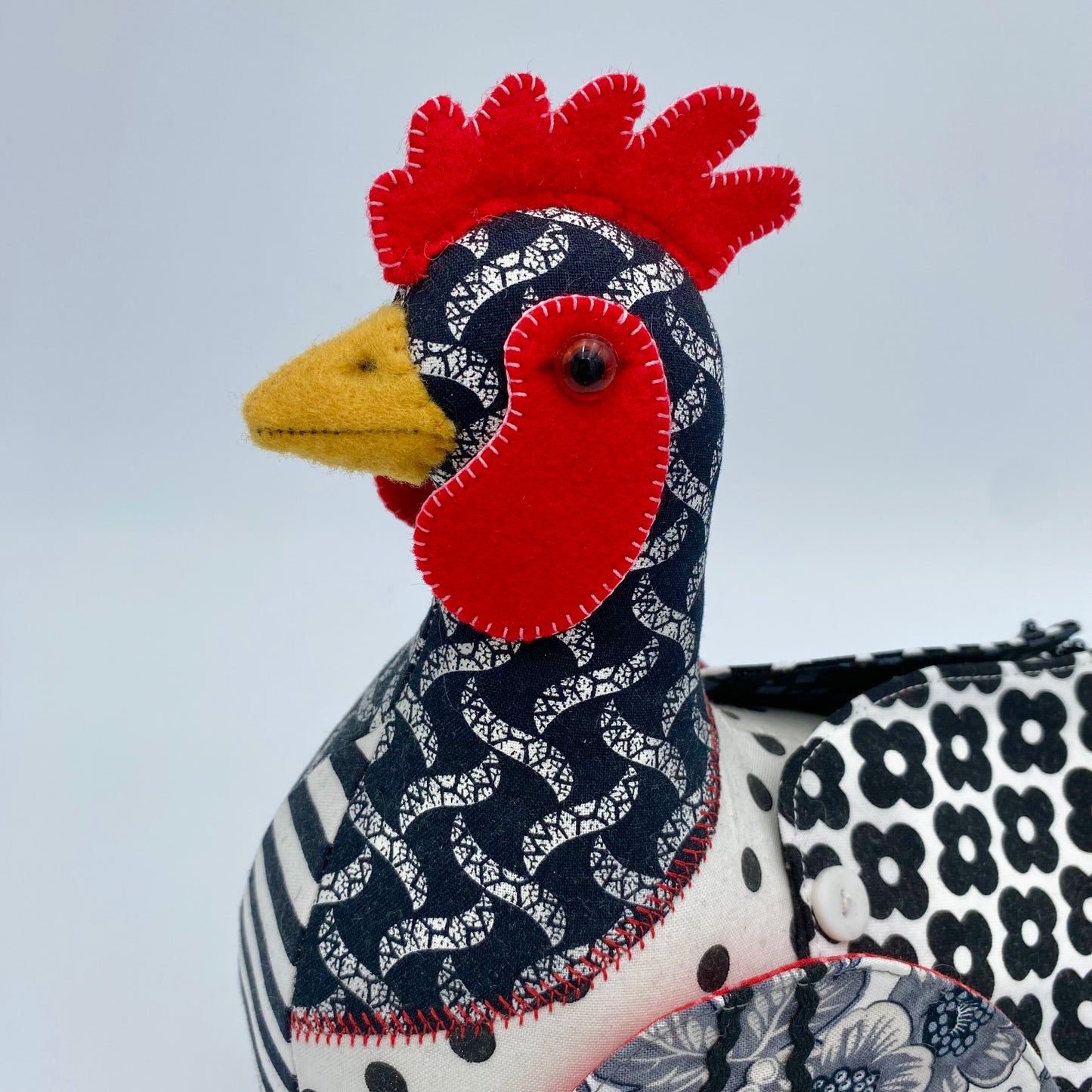 Patchwork Chicken PDF Pattern and Video Tutorial