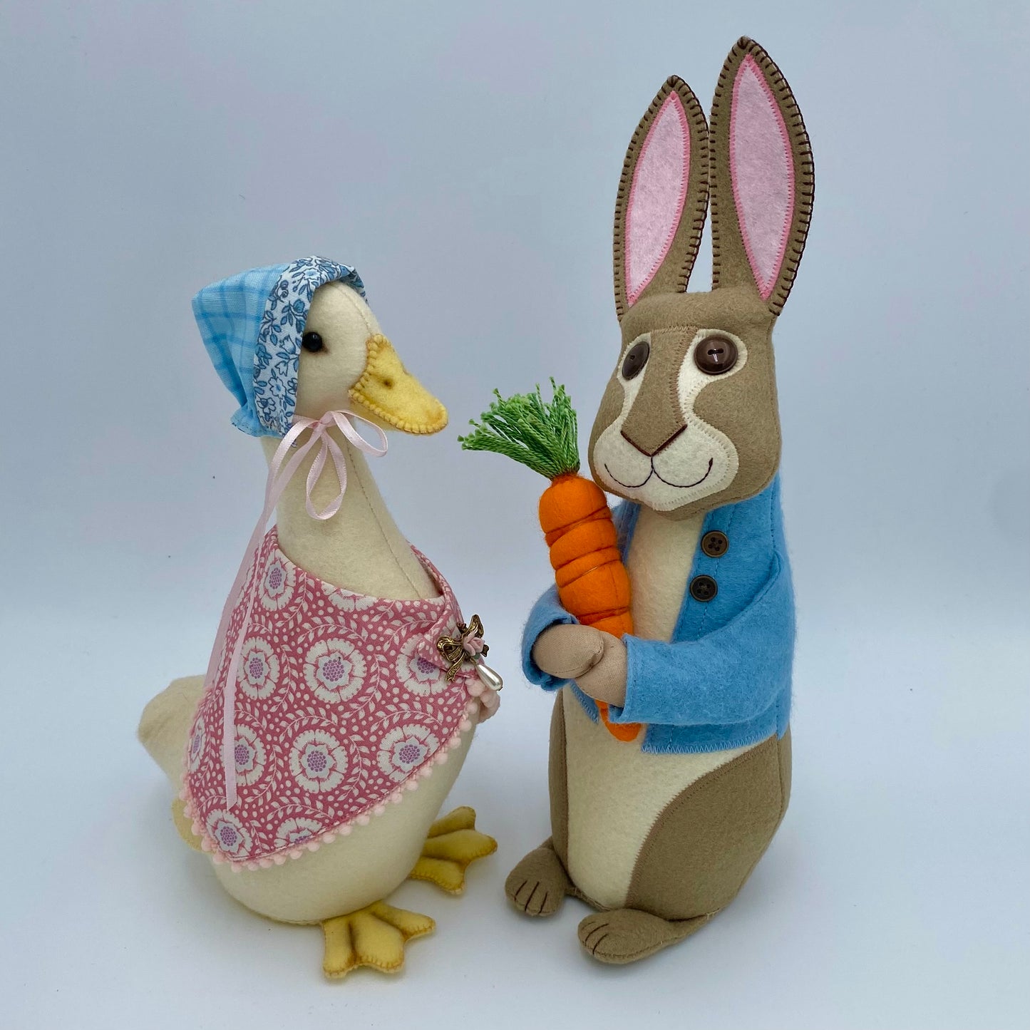 "Puddle and Pete" Duck and Rabbit Set PDF Pattern and Video Tutorial