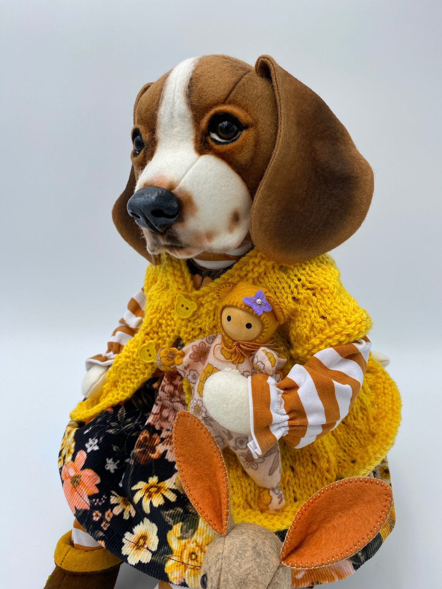 Beagle "Tibby" PDF Pattern  Approx 26cm Seated