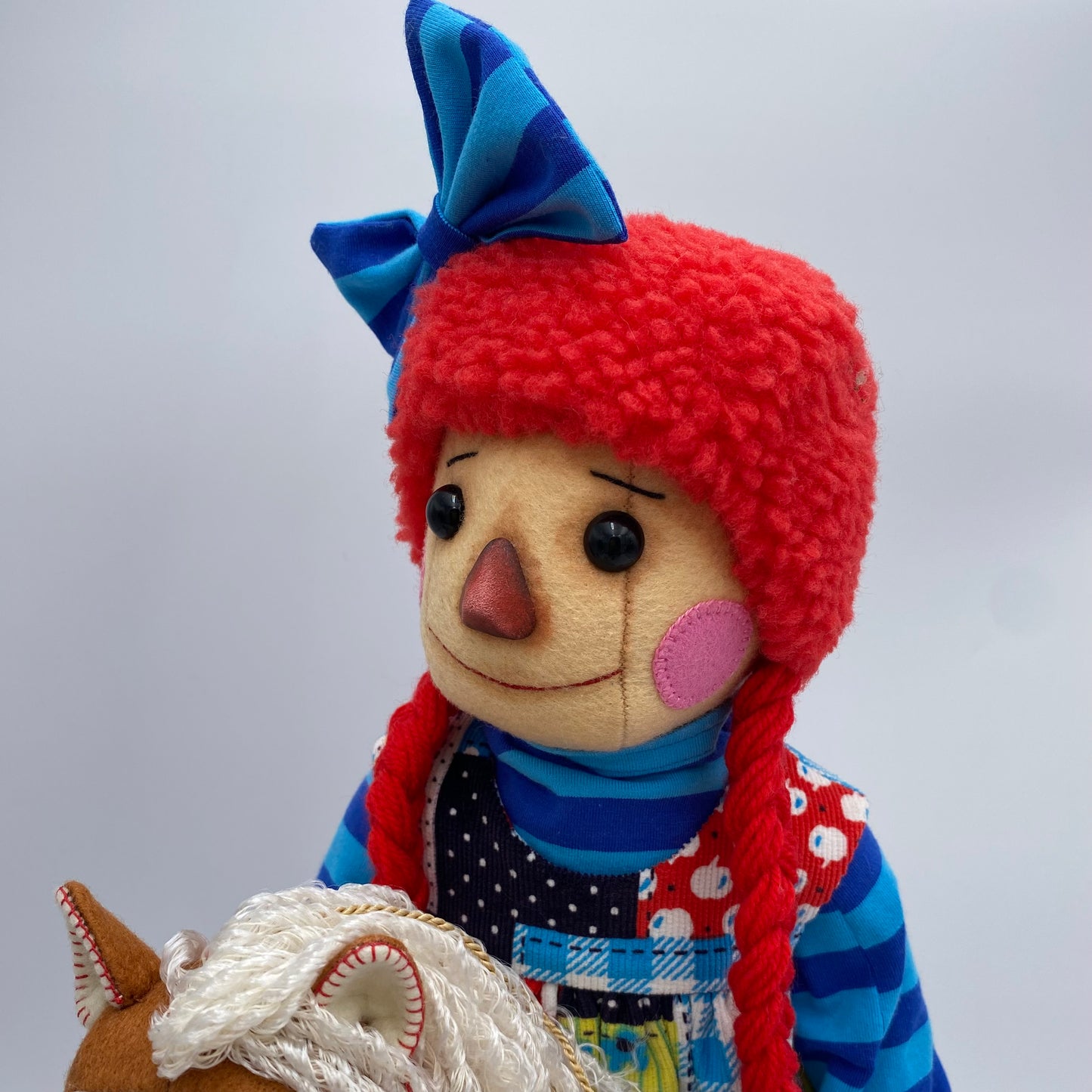 Annie  Raggedy Ann  and Horse  PDF Pattern  Approx 50cm Standing