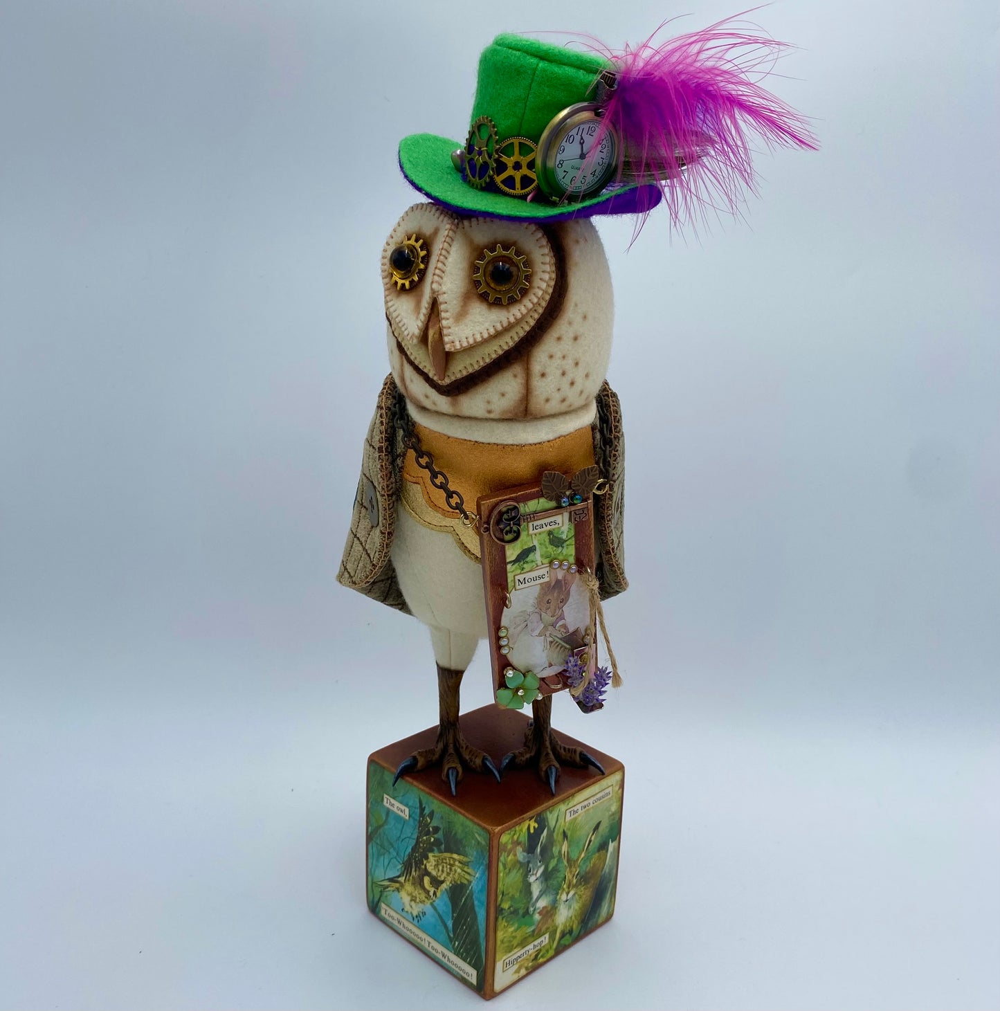 "The Professor"  Owl Art Doll   PDF Pattern  Approx 40cm