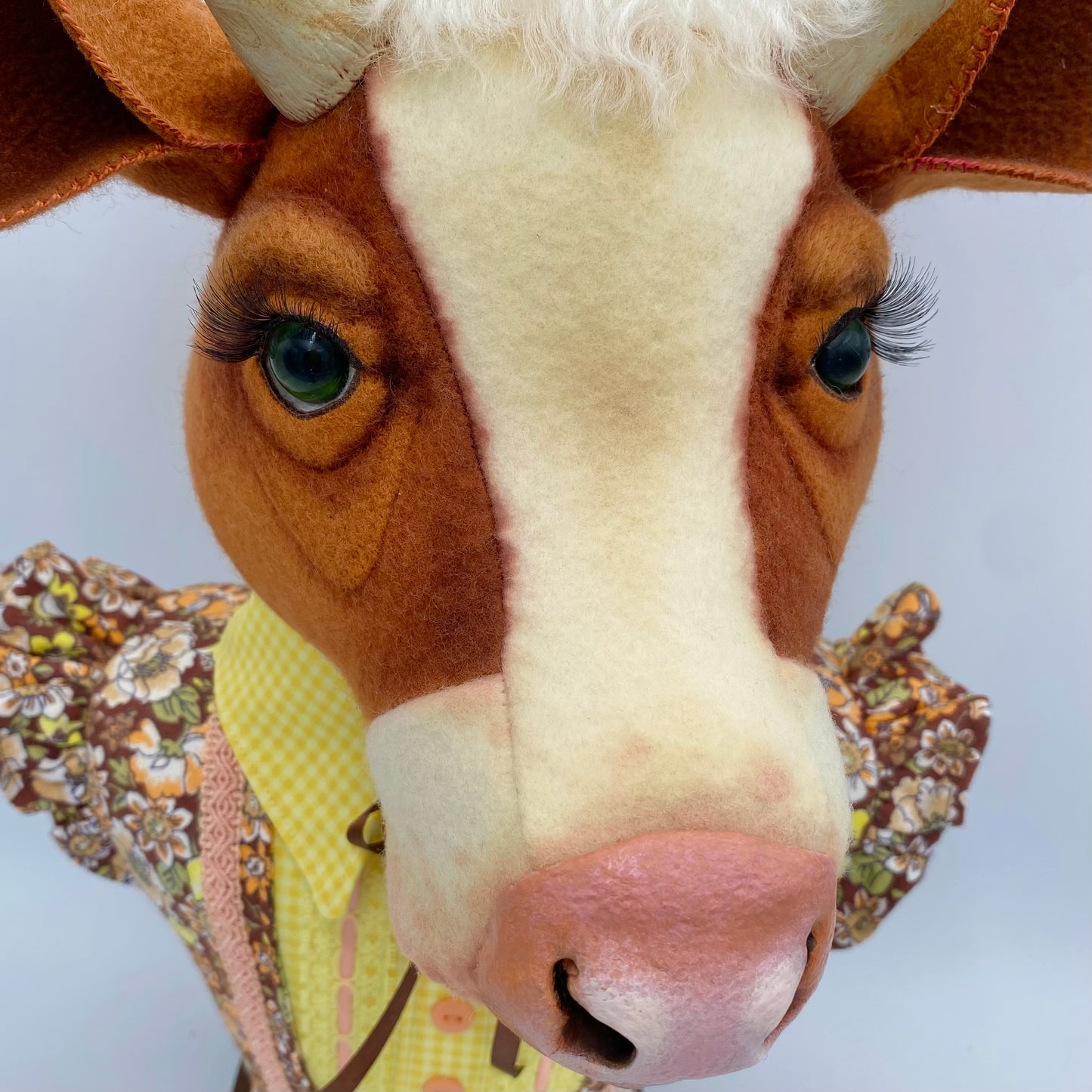 "Ollie" Cow Bust Portrait PDF Pattern and Video Tutorial