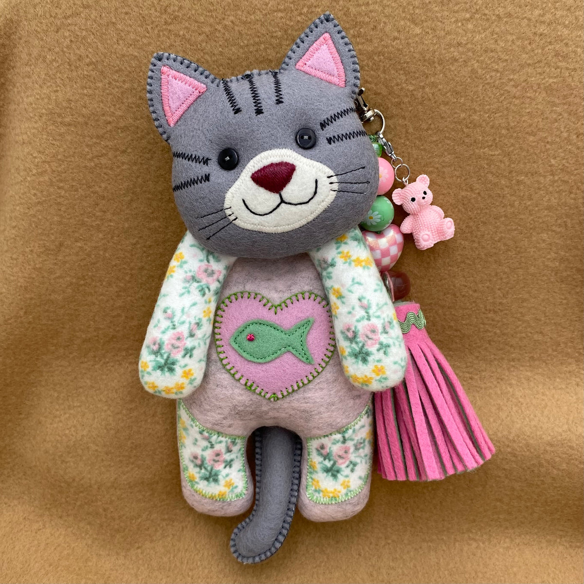 Puppy & Kitten Charm Dolls  PDF Pattern & Video Tutorial