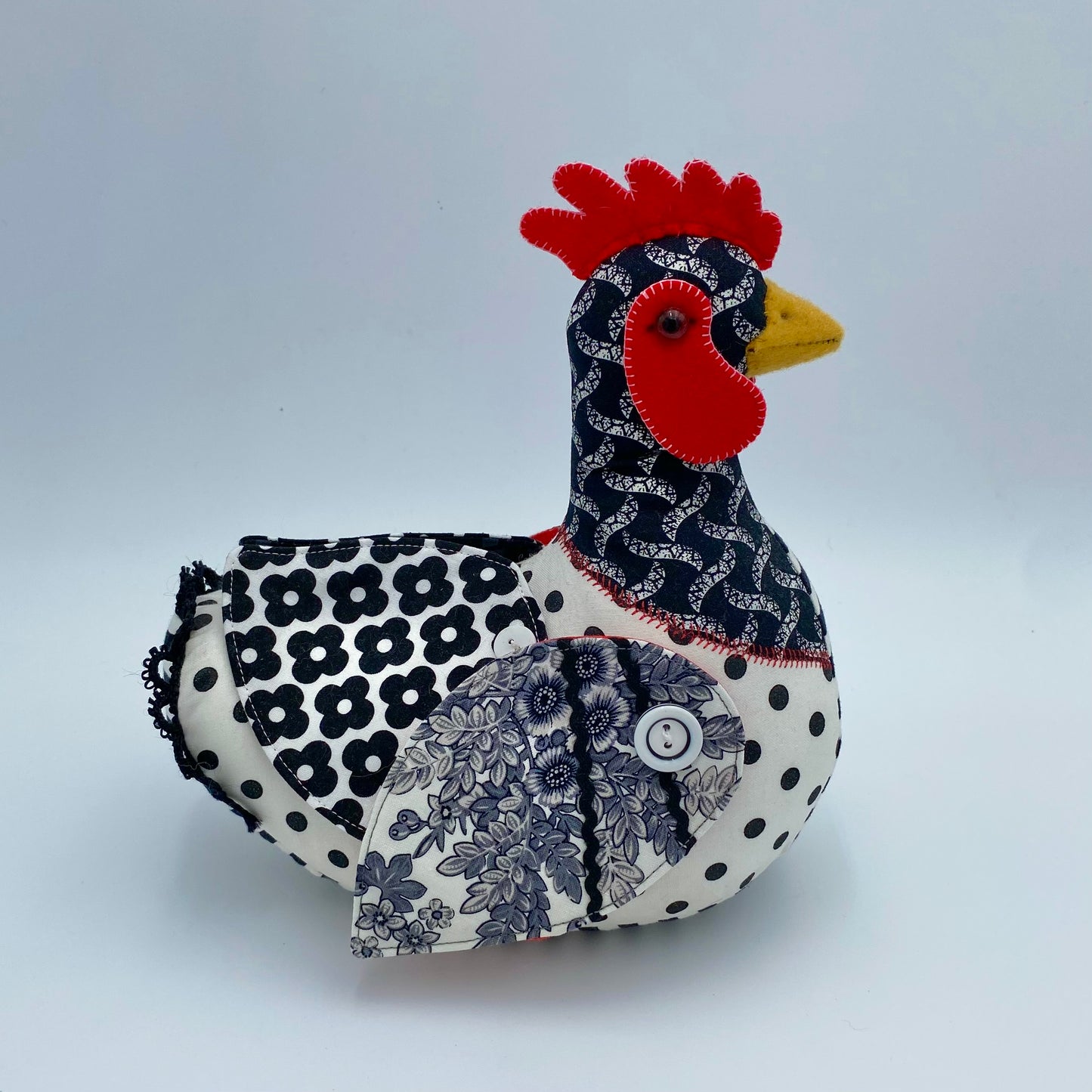 Patchwork Chicken PDF Pattern and Video Tutorial