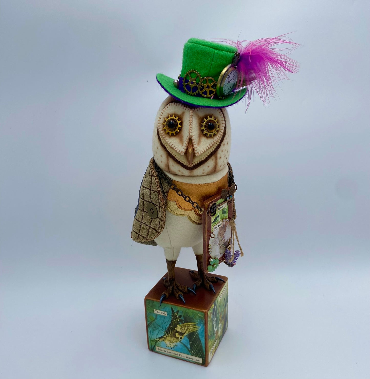 "The Professor"  Owl Art Doll   PDF Pattern  Approx 40cm