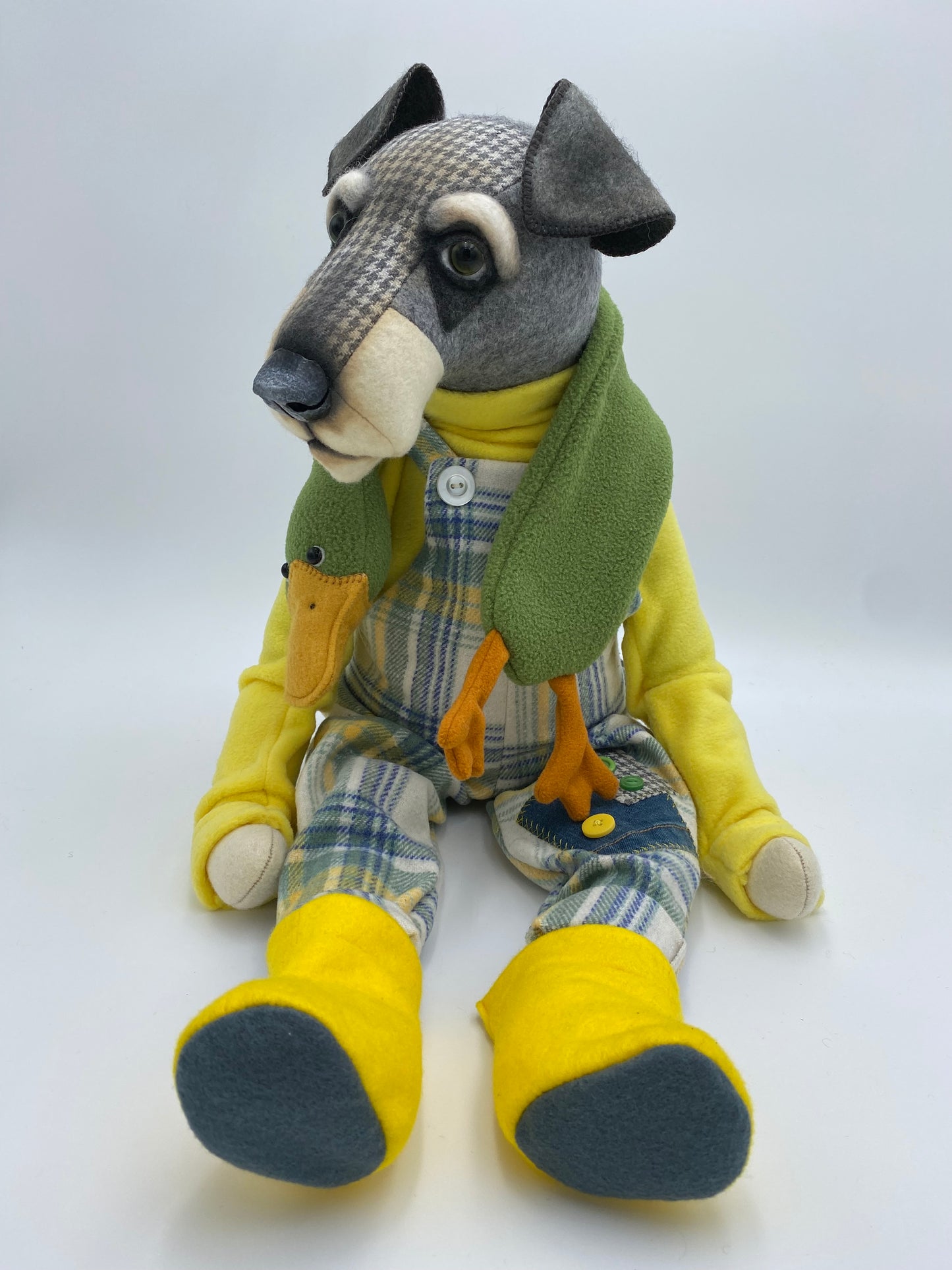 "Duckie"  Schnauzer/Airedale  PDF Pattern  Approx  34cm Seated