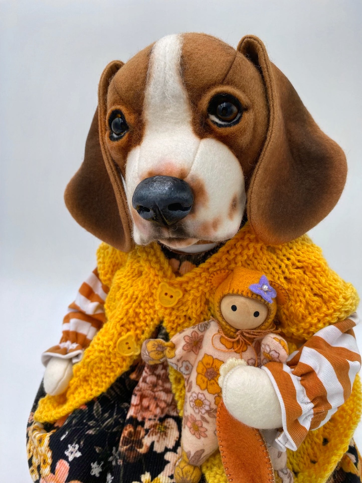 Beagle "Tibby" PDF Pattern  Approx 26cm Seated