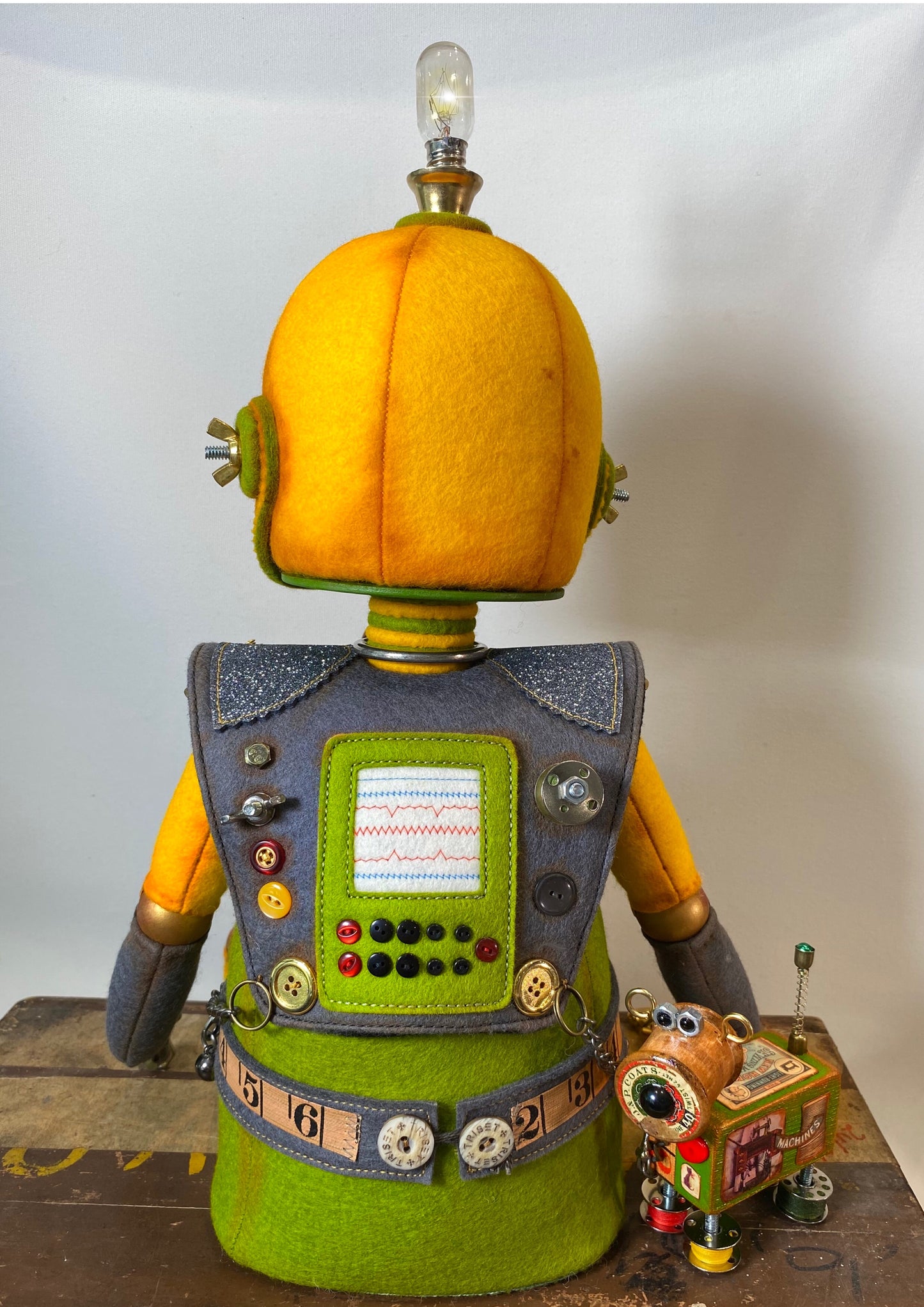 Robot Art Doll PDF Pattern  Approx 40cm Seated