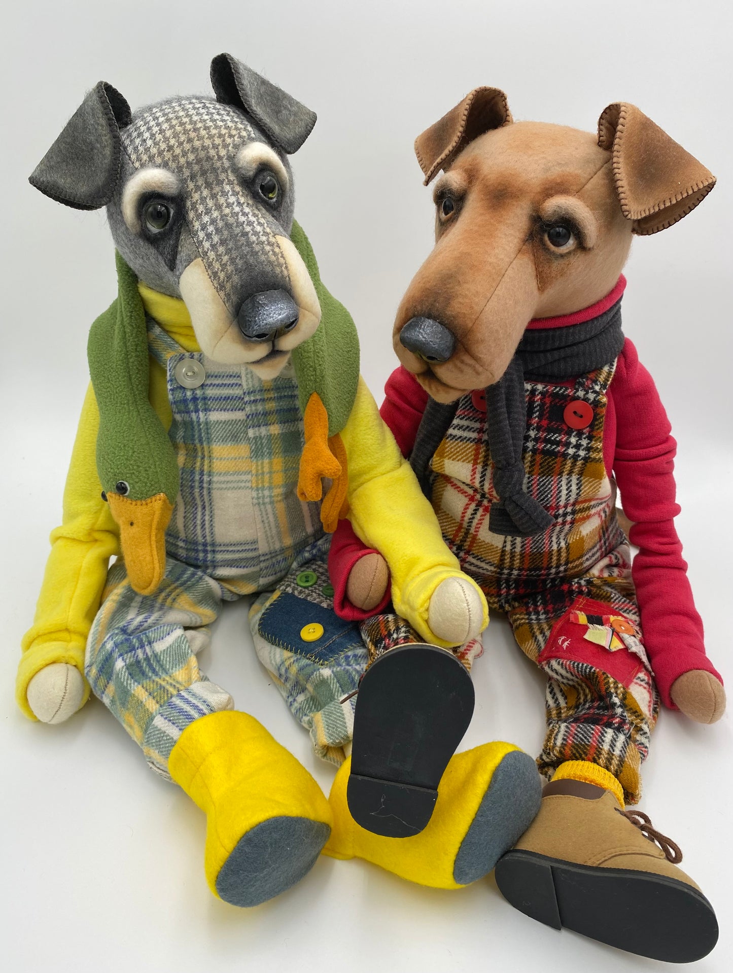 "Duckie"  Schnauzer/Airedale  PDF Pattern  Approx  34cm Seated