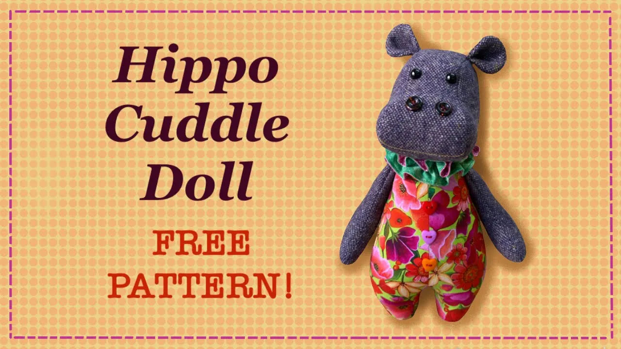 Hippo Cuddle Doll FREE PATTERN