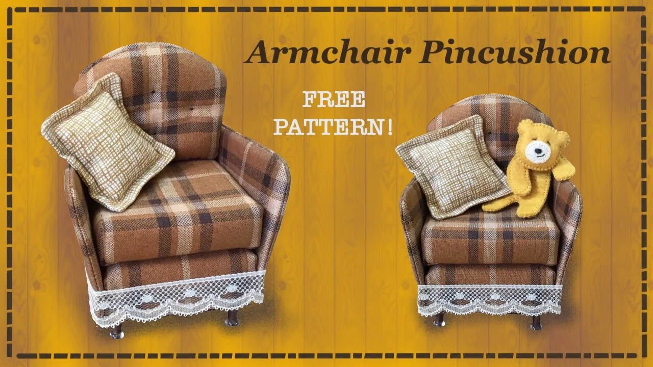 Arm Chair Pin Cushion FREE PATTERN