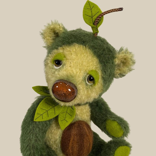 Guacamole Avocado Bear PDF Pattern Lisa Pay Exclusive  Approx 20cm Seated